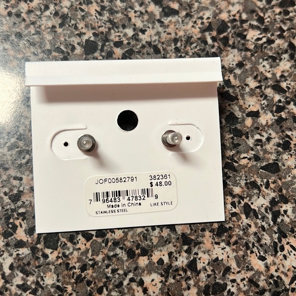 🆕 Fossil Rose Gold-Tone Stainless Steel Drop Earrings (NWT) - Picture 3 of 6